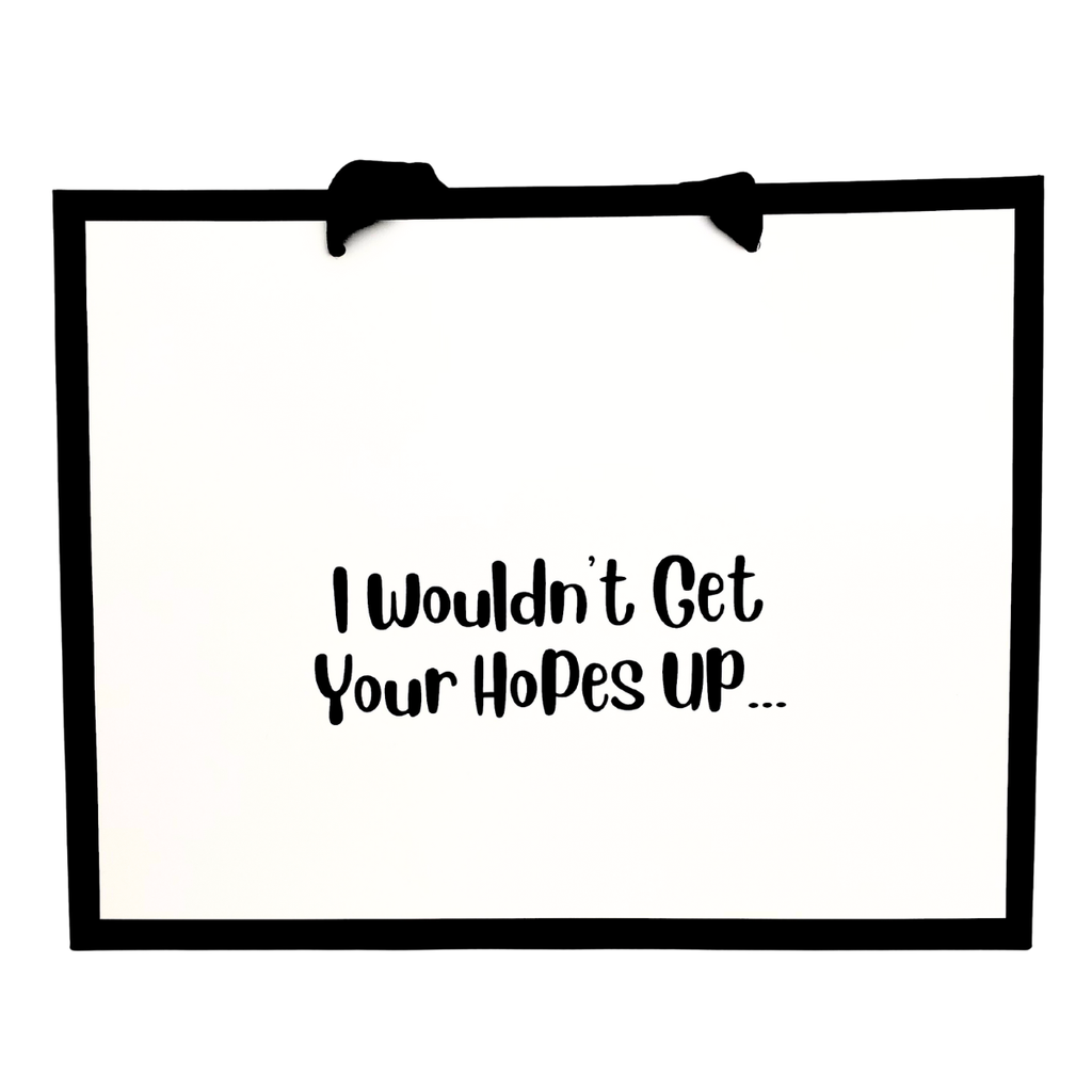 I Wouldn't Get Your Hopes Up ... - Funny Gift Bag