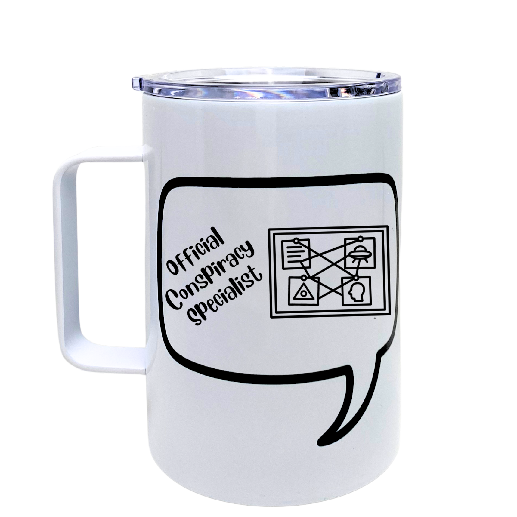 LIMITED EDITION - Official Conspiracy Specialist - Insulated Travel Mug - Funny Mug