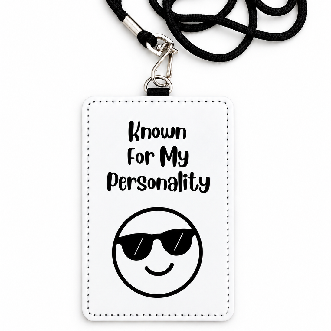 Known For My Personality Funny ID Badge Holder & Lanyard | Coworker Gift